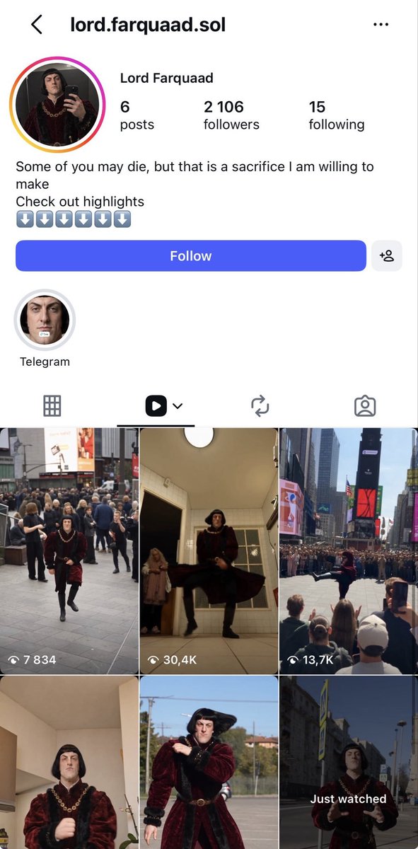 NigelBattSol's tweet photo. Important message: someone stolen ours "Nigel Batt" character, created insta acc and started posting ours videos.

They wanna launch a coin soon. Don't buy this vamp.

I am (@HyperProphet) original author of Nigel Batt. All content you see made fully by me and my team.

Our coin was deployed 6 days ago. Yes we're faced with suspending our main page after almost million impressions in a day. 

CA: xwZC1uU37CTfA8sdDV94BSGRkuyfsNcALvEX6DZpump

Everything else is SCAM/FAKE