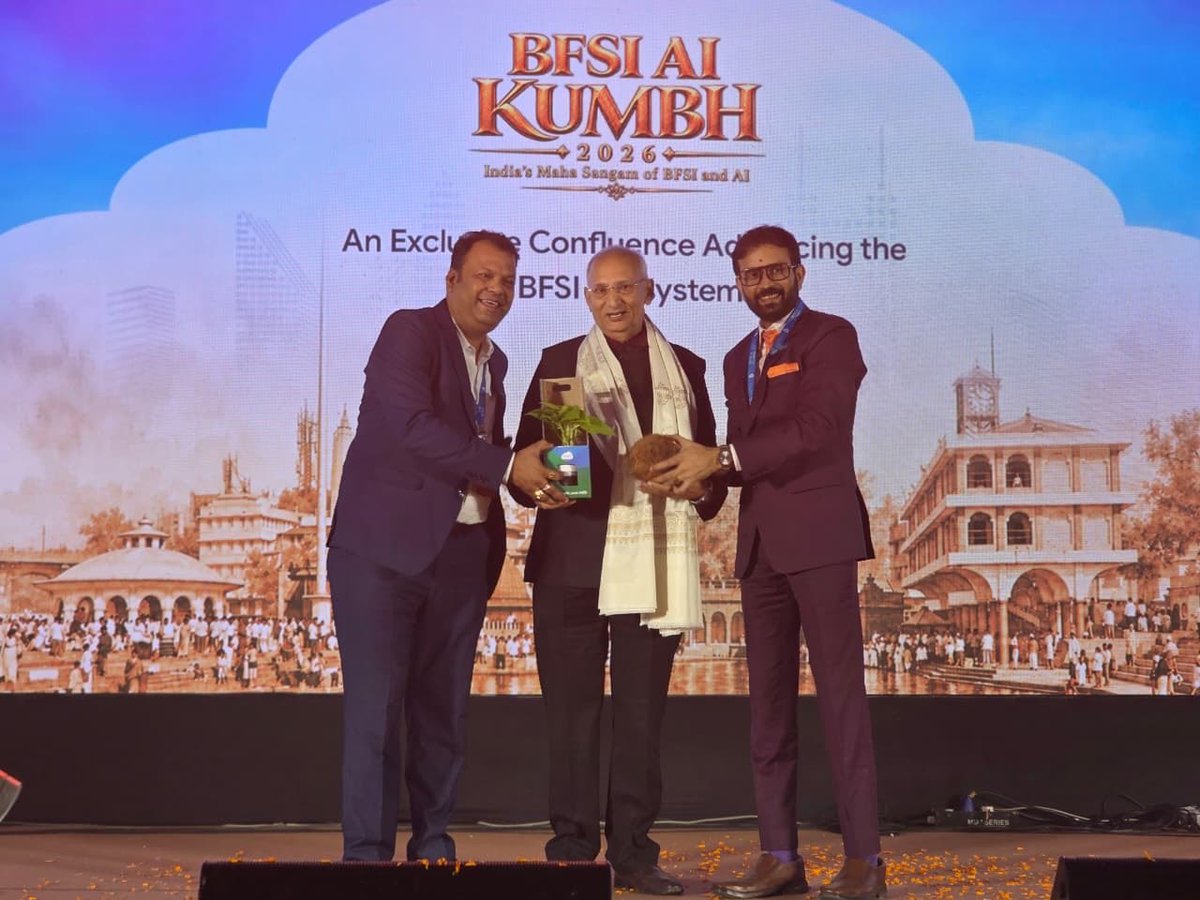 ESDSDataCenter's tweet photo. The Maha Sangam of BFSI &amp; AI has officially begun! ✅

The future of BFSI starts here. 🌊

#BFSIAIKumbh2026 #BFSI #AI https://t.co/kUPpHjyOJW