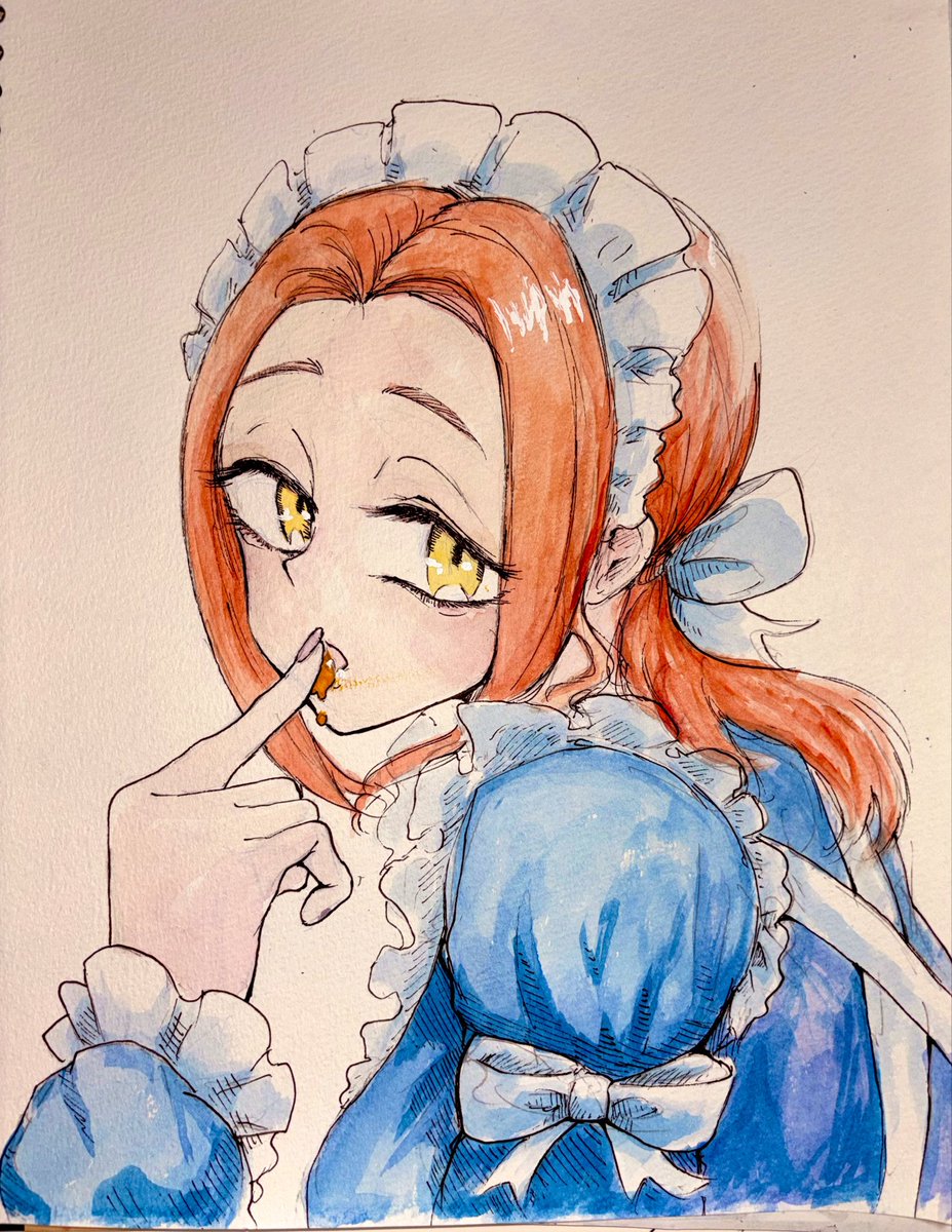 gudaimaito's tweet photo. 漫画賞用の読み切り脱稿したので、久しぶりにカラーイラスト描きました！

#イラスト #水彩 https://t.co/jU14Kzzxn1