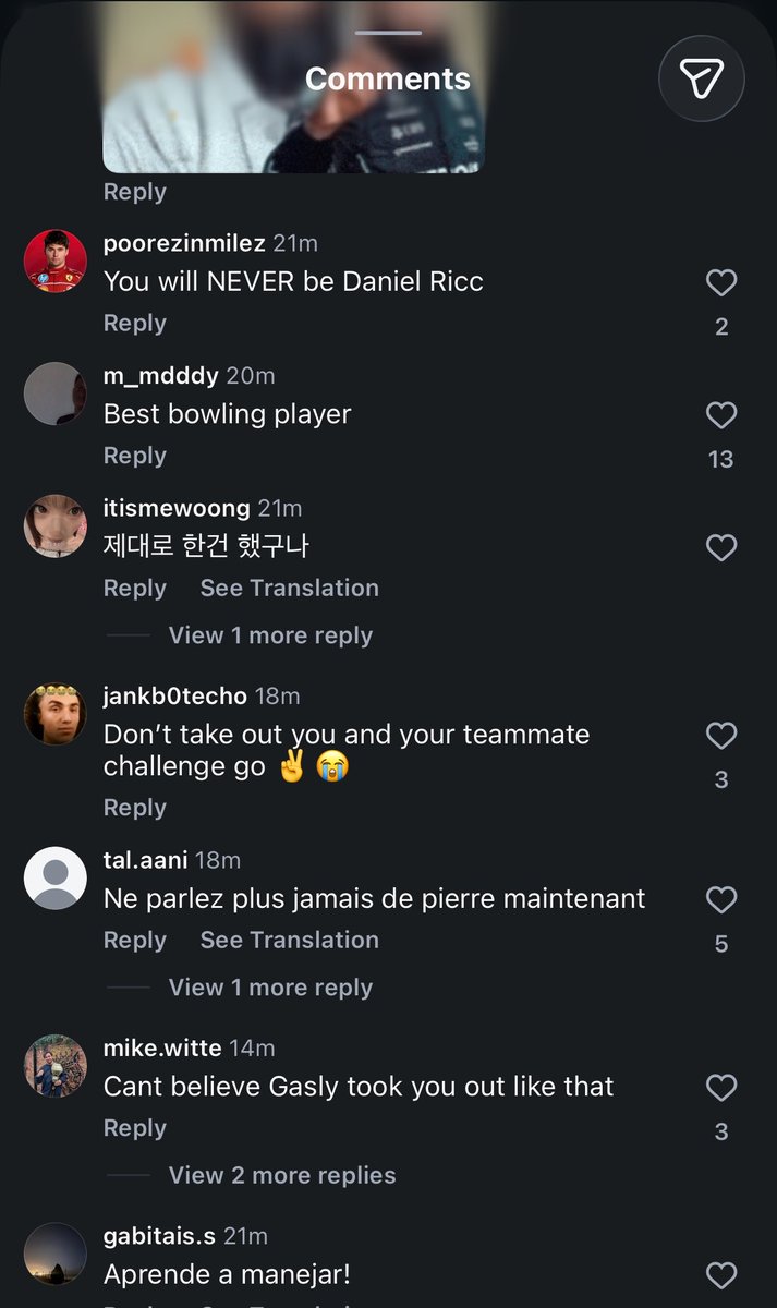 luckyagainlando's tweet photo. patiently waiting for alpine’s statement now. or will they pull some shitty ass excuse out of their ass to justify this behaviour since apparently the hate is only condemnable when it comes from south americans? https://t.co/vat5y7RE7G