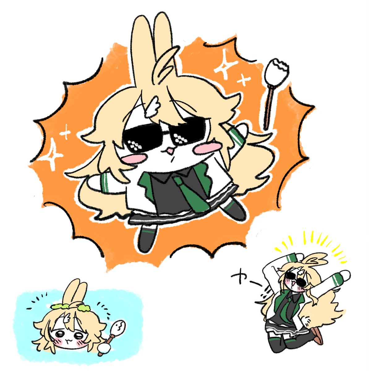 mori_takusan's tweet photo. うさぎラップ感謝🕶️✨ https://t.co/cuVUT7qLwd