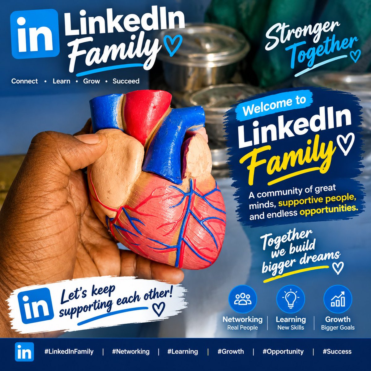 naniontop01's tweet photo. ☀️ Good afternoon, LinkedIn Family! 💙
❓ What’s one goal you’re working hard to achieve this year? 🎯
Share it below—let’s inspire and support each other! 🤝🚀
#LinkedInFamily #Networking #Growth #Opportunity #Success https://t.co/q5JS7wclzh