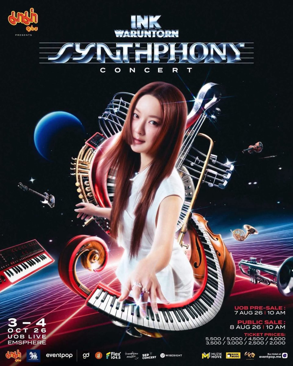 Gotapkk's tweet photo. ขายบัตร  #INK_SYNTHPHONY_CONCERT
โซนC4 โซน 4,200 (จาก 4500) ที่นั่ง B1x
วันเสาร์ที่ 3/10/69 จำนวน 1 ใบ

นัดรับได้ในกรุงเทพฯและปริมณฑล https://t.co/bH6d53nAAJ