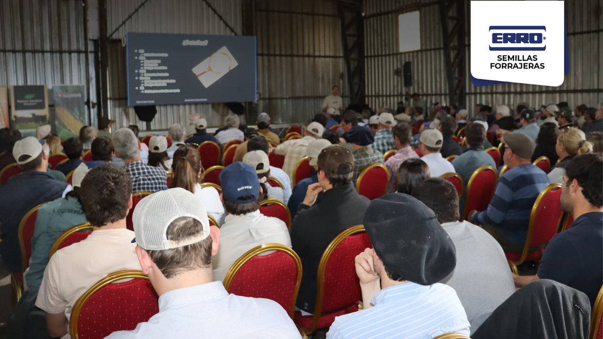 ErroForrajeras's tweet photo. Agradecemos especialmente a la flia. Viganó por recibirnos y poner a disposición las instalaciones del establecimiento. Asimismo, el apoyo de las empresas del grupo Villa Trigo, COMASA y de nuestro proveedor, Pasture Genetics. 
¡Gracias por contribuir al éxito de la jornada! 🌱🐄 https://t.co/9Fs09qKuuT