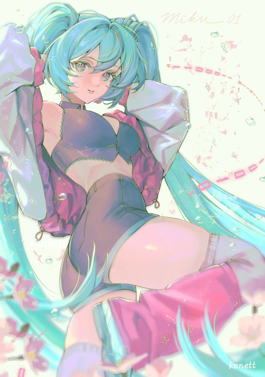 cosmickonett's tweet photo. study made into miku https://t.co/c6w0SpwDQc