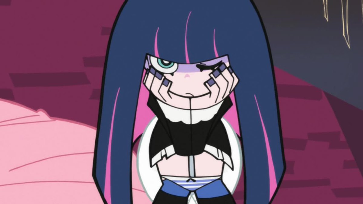 StockingsParody's tweet photo. *READER Looks at Stocking taking a shit. A mean one at that, a disgusting fucking piece of shit. I don’t know why I’m typing this.*

What the hell do you want? https://t.co/rTIGgpud9N