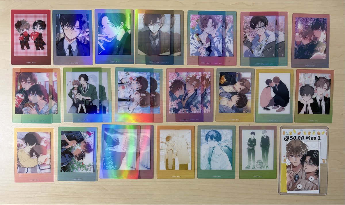 sanamoo1's tweet photo. ハレルヤベイビー　ぱしゃこれ　交換　クリアカード

譲)画像1枚目、3枚目
求)画像2枚目、4枚目参照
レアカード(オーロラ箔押しあり)は画像2枚目で赤枠で囲っている絵柄以外のものを求ております。
通常カードは画像4枚目の青ワクで囲っている絵柄を求めています。
郵送交換希望です。 https://t.co/3vlydwH03o