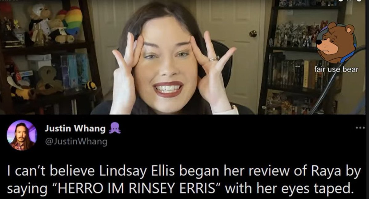 BENZOTOOIE's tweet photo. I can’t see Lindsay Ellis without thinking of this banger https://t.co/OaYlSH7JLT