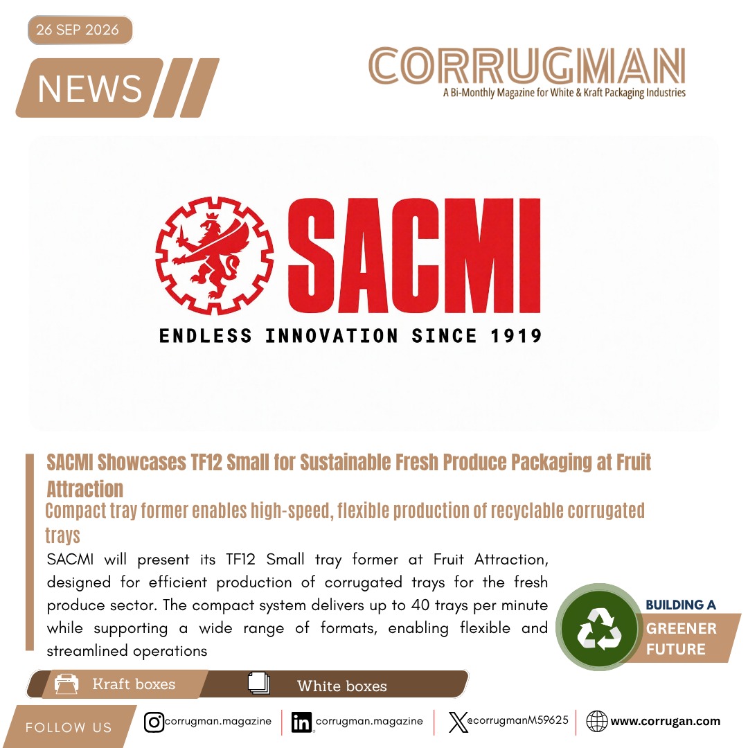 CorrugmanM59625's tweet photo. SACMI at Fruit Attraction with TF12 Small: Efficiency and Sustainability for Fresh Produce Packaging.
https://t.co/ZU5QueLMCt
#SACMI #Packaging #Corrugated #SustainablePackaging #FreshProduce #IndustrialPrinting #Automation https://t.co/SBMPbAFvIi