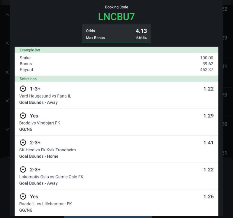 footballcodes02's tweet photo. Good luck 🤞 https://t.co/920ZCjGmOu