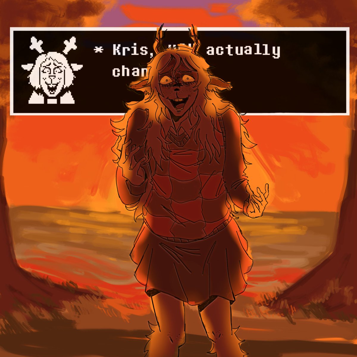 _helesoph's tweet photo. she's like me fr #noelle #weirdroute #deltarune https://t.co/nYhYsm8KCX