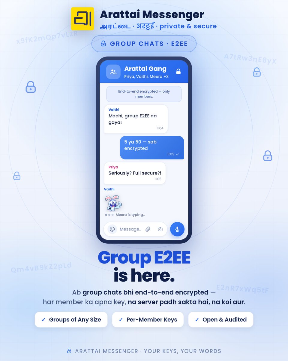 TrilokWorld's tweet photo. Download Arattai Messenger 
Arattai Group E2EE

#ArattaiMessenger #ArattaiGroupE2EE https://t.co/T4JAKglGCg