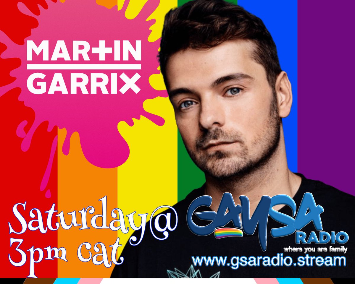 gaysaradio's tweet photo. 🎧 SATURDAY 3PM ROLL CALL 🔥

The Martin Garrix Show is landing on GaySARadio — and your afternoon is not staying quiet.

Your mission:

🔊 Speakers: loud  
⚡ Energy: weekend-level  
👯 Crew: assembled  
🪑 Sitting still: cancelled  

Every Saturday at 3PM, get locked into festi https://t.co/dsGWvNTGqY