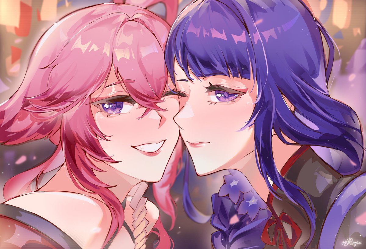 TChauu26's tweet photo. 💜🩷🎇
#eimiko #raidenei #yaemiko https://t.co/Z9rs55k4D4