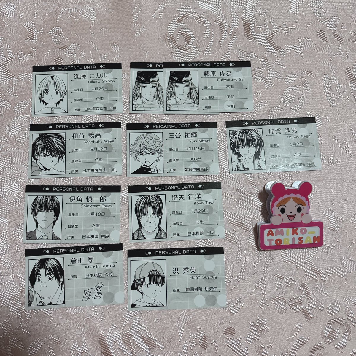 amiko_torisan's tweet photo. 🖤交換希望🖤ヒカルの碁/原画展/プロフィールカード

（譲）ヒカルA・佐為2・伊角・加賀・和谷・三谷・行洋・倉田・洪

（求）アキラA＞アキラB

郵送orご都合が合えば天王寺orなんば手渡し可能

よろしくお願いします🙇‍♀️ https://t.co/a5nPjYM58x