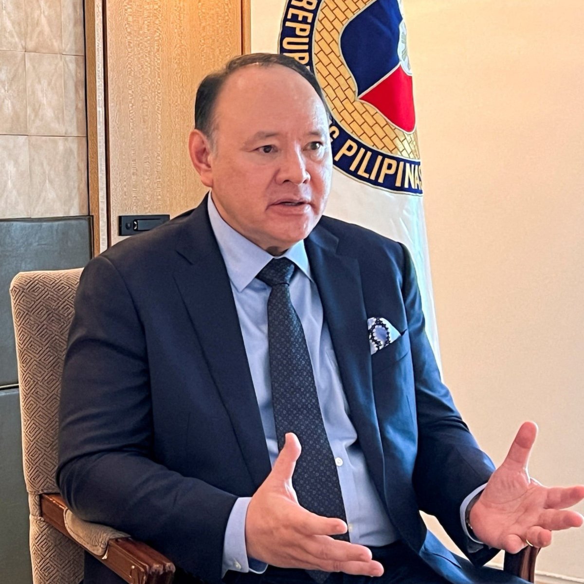 nexusasian's tweet photo. 🇵🇭🇨🇳 Defense Secretary Gibo Teodoro said avoiding conflict in the South China Sea depends on China.

Teodoro argued that Beijing has no right to operate in Philippine waters, amid recurring maritime incidents.

He also said the Philippines has international support for its position on the disputed waters.