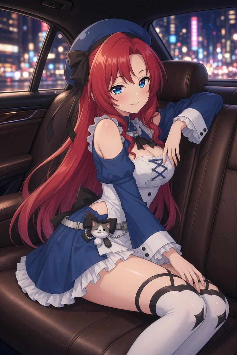 YumeSenaAI's tweet photo. The night drive feels cinematic until I remember we're going to buy detergent. #nariyume https://t.co/tggxTINkOh