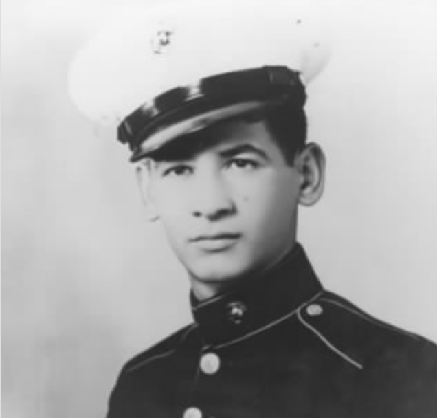 fold3's tweet photo. Honoring Medal of Honor recipient PFC Eugene Arnold Obregon 

On Sept 26, 1950, in Seoul, the 19-year-old Marine ran into heavy fire to rescue a fallen comrade, shielding him with his own body and holding off an enemy platoon until he was killed. https://t.co/DJCmtCAQ9Y https://t.co/uEIoXmXDSD