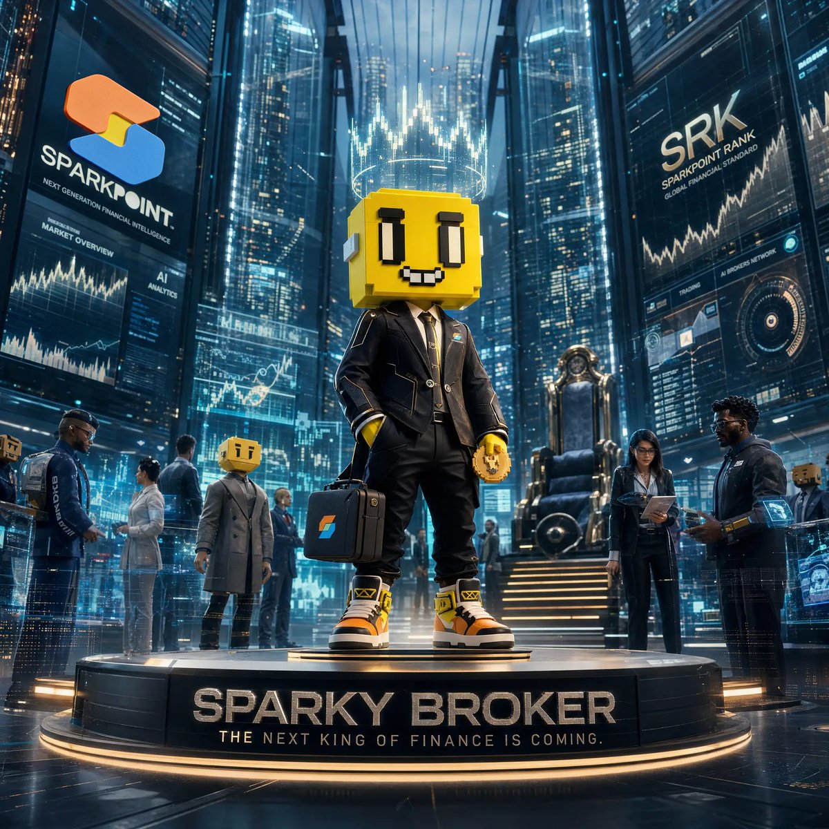 sparkpointio's tweet photo. @RobinHubHB The next king of finance isn’t born into the throne.

He earns it. $SRK https://t.co/hP1znlKeRx