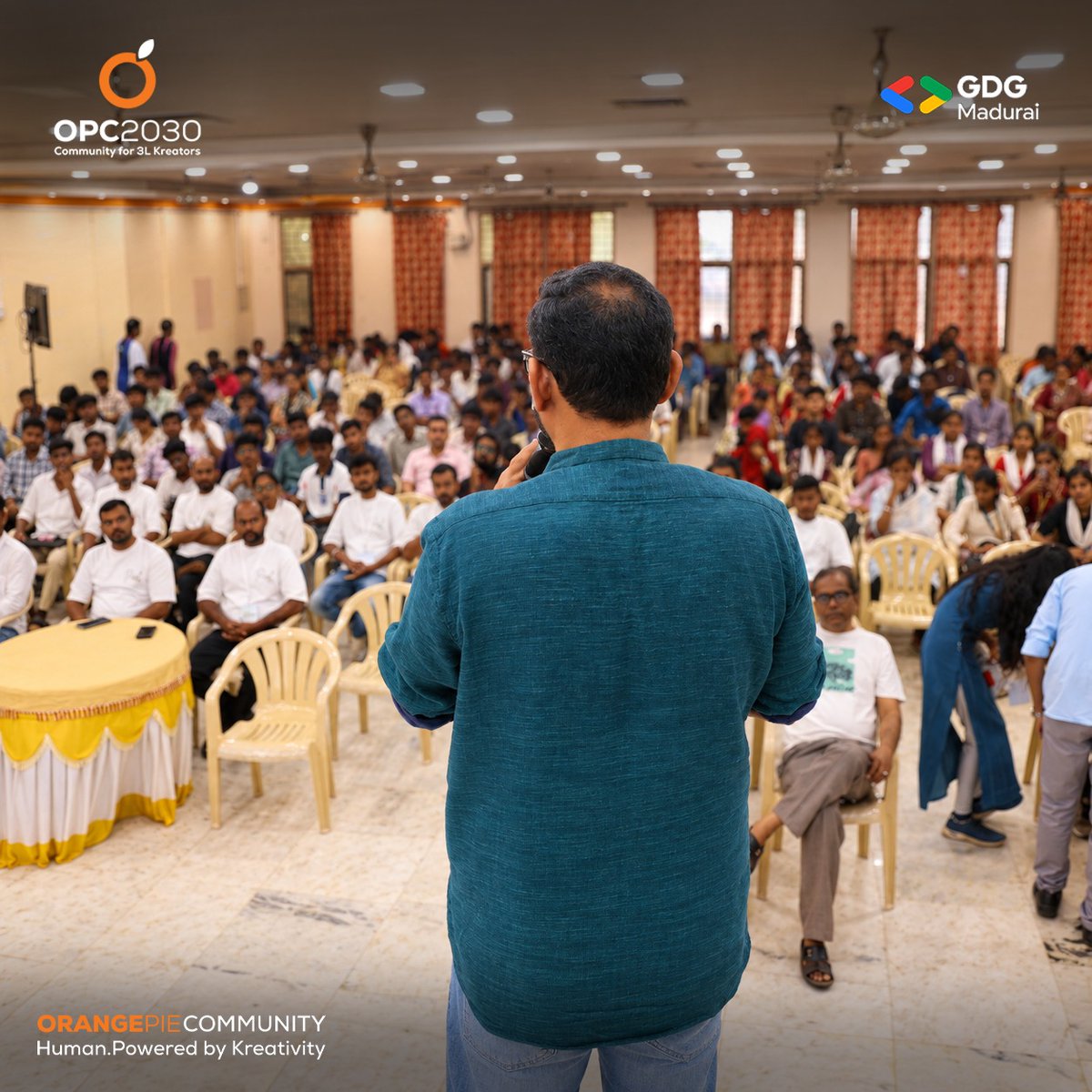 Orangepieai's tweet photo. A glimpse from the Build with AI Hackathon – Keeladi Edition, where developers, creators, and innovators came together to learn, experiment, and create with AI.

Proud to see the OrangePie Community being part of a growing ecosystem.

#OrangePie #OPC2030 #GDGMadurai #BuildWithAi https://t.co/eiDLm6fPlx