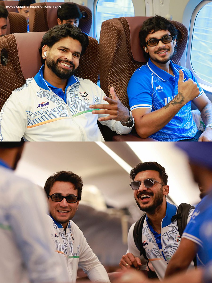 SunRisers's tweet photo. That was some bullet journey! 🚄🇮🇳 https://t.co/fXMVwE0h3G