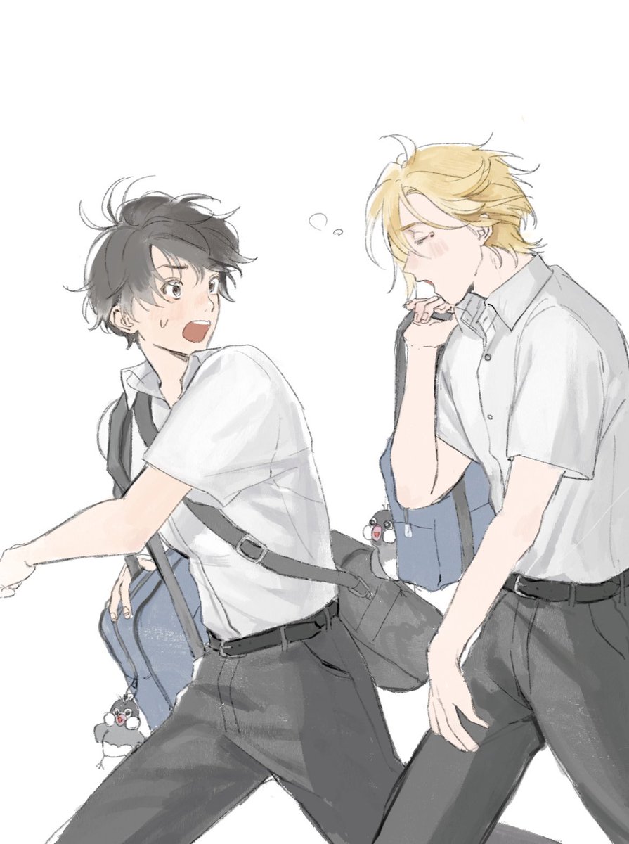 NameKi_aaaa's tweet photo. 学パロ(A英)
先週のワンドロお題お借りしてます！ https://t.co/me6VTKGG2O