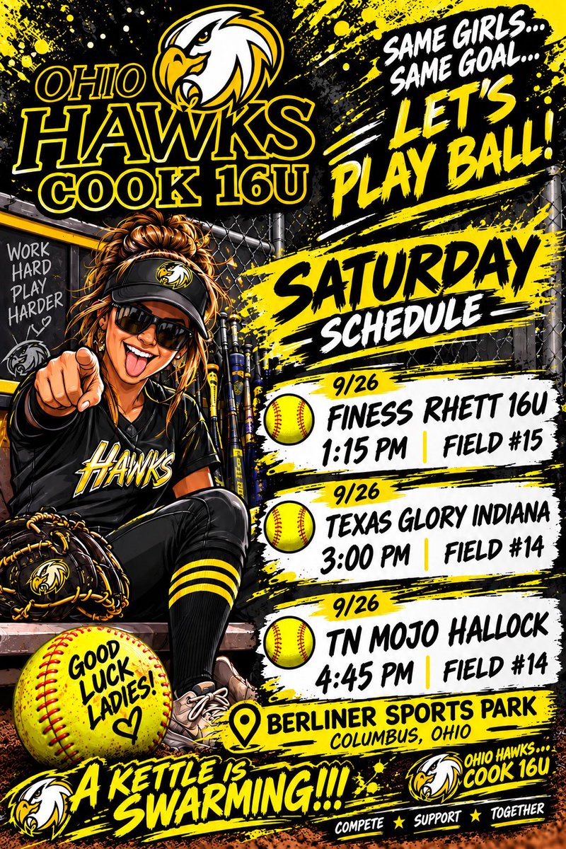 khloe_cook13's tweet photo. Saturday schedule @ Berliner! Come on out! #ohiohawkscook16u https://t.co/z9c0jYaTPe