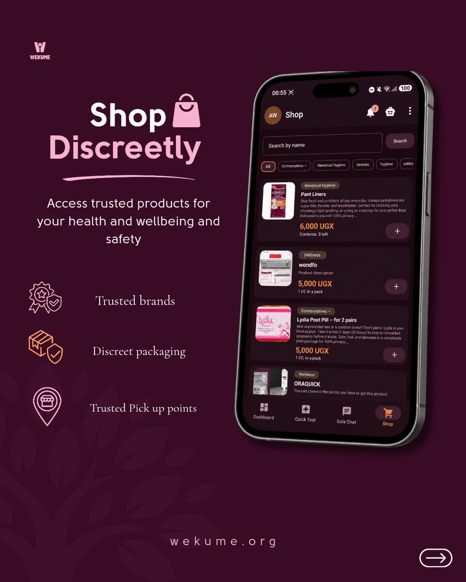 Wekumeofficial's tweet photo. #worldcontraceptionday
There are many things to think about when getting the right kind of #contraception. Yes, it is about choice, but let it be a guided choice. With the #wekumeapp, you can get confidencial guidance to pick the kind of contraception that is right for you, and then go ahead and order for it right away! Download the app here 👉🏾 https://t.co/zYe5LB2Y74
