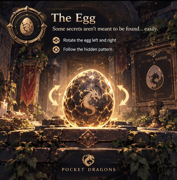 0xMobinGh's tweet photo. Secret Badge #1 The Egg

There are secrets hidden inside the Hatchery. 🥚

For Secret Badge #1, interact with the egg and rotate it through the required left/right movement.

It’s one of those little details you probably miss if you only click through the obvious quests. https://t.co/MrlTR4pG26