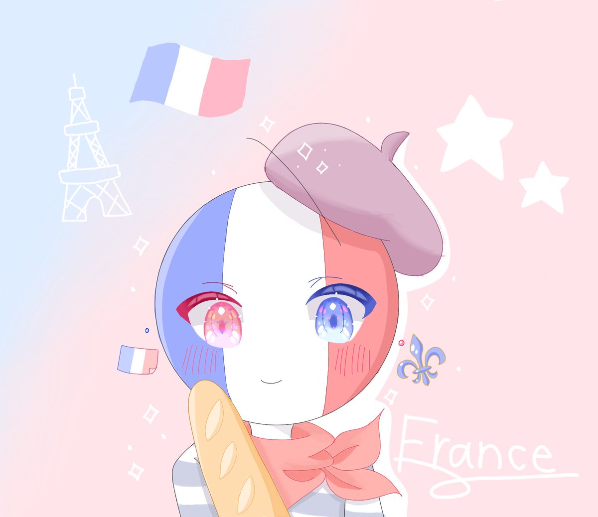 Hinoa2_malen's tweet photo. 過去絵発見！！
多分カンヒュ描き始めてすぐの頃のやつです！(といっても7月くらいのやつ)
 #カントリーヒューマンズ
 #カンヒュ https://t.co/QPMbUI4t7m