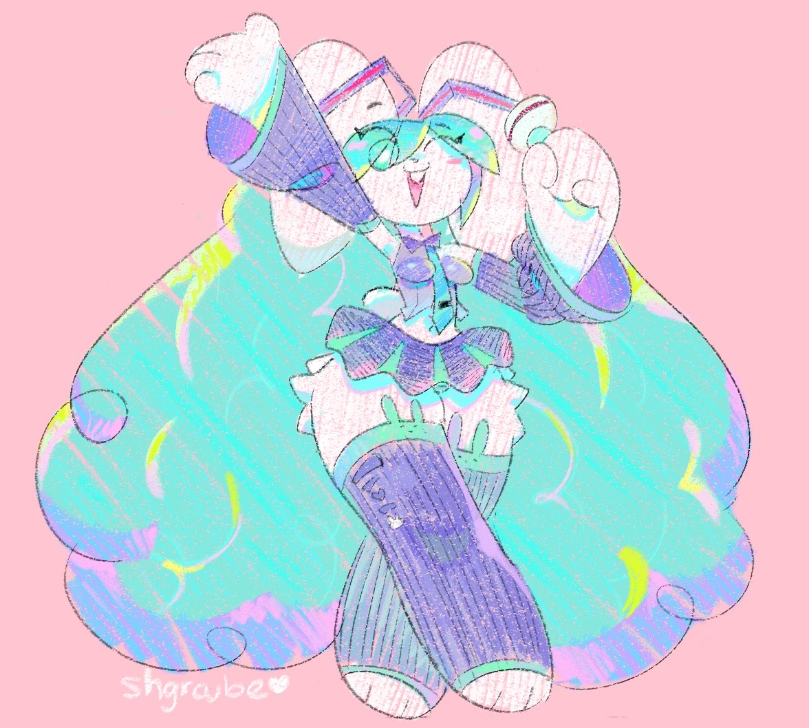 shgrcube_art's tweet photo. hatbunny miku https://t.co/v7NJq141Dp