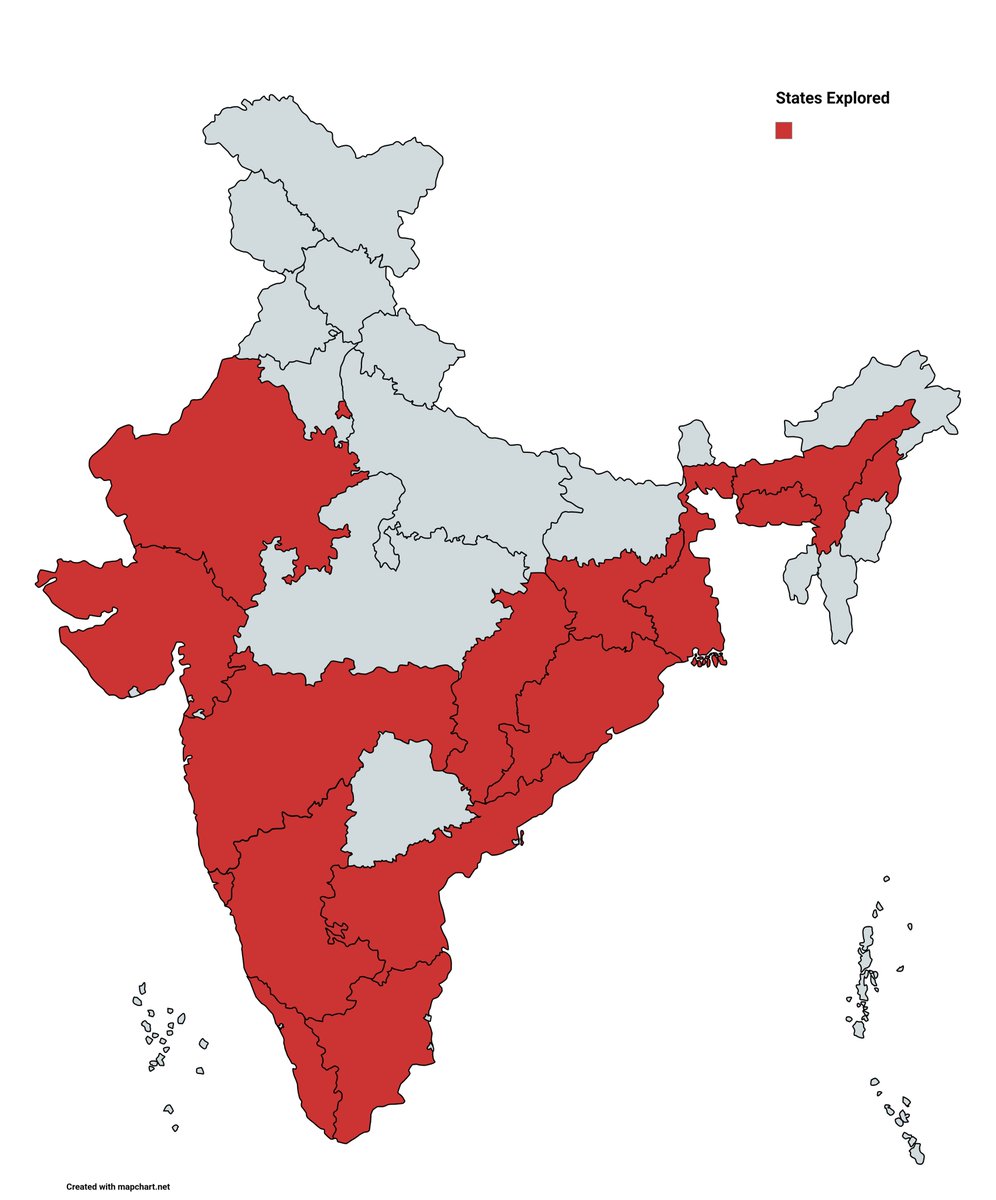 deshadanapashi's tweet photo. @WhateverVishal States explored until now. https://t.co/x5u5EW9kTs