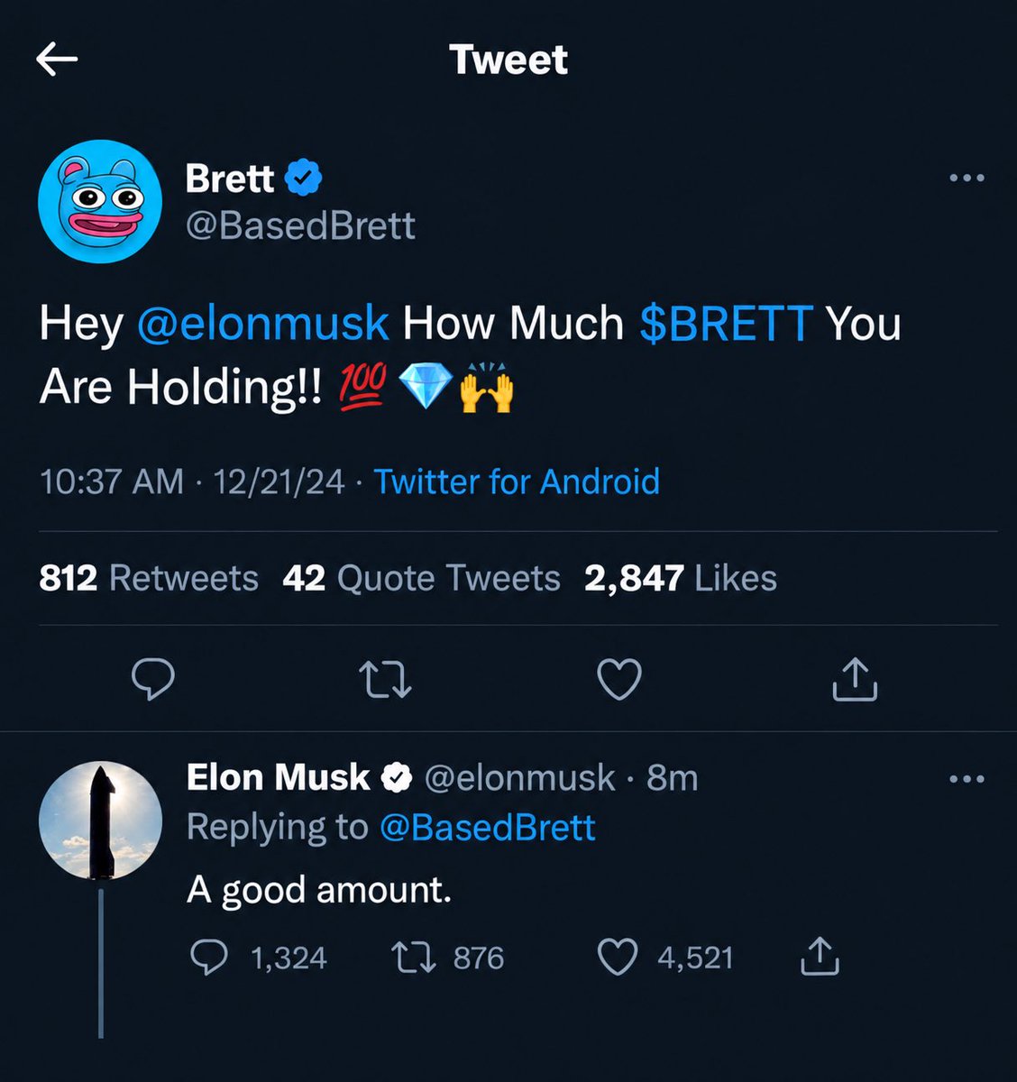 brett_oppa's tweet photo. $BRETT TO THE MOON @elonmusk https://t.co/DIHAuMLVl8