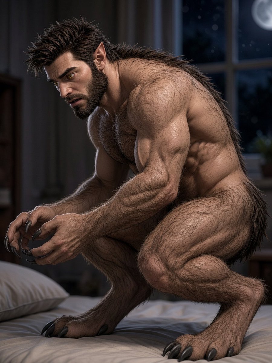 WolfManLovr's tweet photo. #Werewolf #TF
#Transformation #werewolf

Sexy!  I’d love to make out and have sex with a guy as his body changes, feeling his cock change inside of me would be a turn on. https://t.co/nk2SCP2U5V