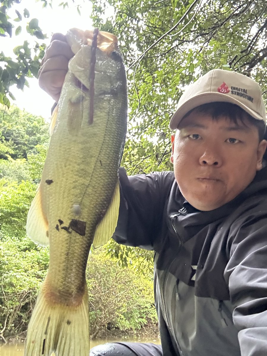 phvmyv's tweet photo. 本日の三島湖
いきなり55クラスのやつがヒットしたがバレてしまい意気消沈😔そこからポツポツと拾って7本😅55クラスが取れていたら完全にハマった日でした😎
本日幸雄さん���らの一言「フックは疑わしくは罰する（交換しろ）」速攻スナックジグのフック交換✌️
#三島湖
#ともゑボート
#房総リザーバー https://t.co/CFdLatDM6x