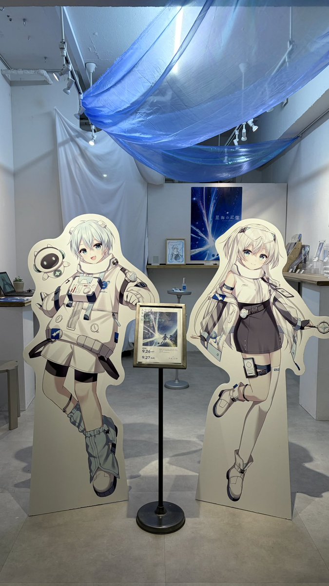 aquastarsmemory's tweet photo. 【 #星海の記憶 展示開催のお知らせ 】

9月26日（土）・27日（日）の2日間、下北沢にあるhistoriaにて #星海の記憶 の展示を開催します。

東京ゲームショウで新しく知ってくださった方、昨年から応援してくださっている方、そしてふらりと立ち��ってくださった方にも、作品の世界観を楽しんで体験していってもらえたら嬉しいです。

︎✦︎ 開催日時
9月26日（土）15:00〜20:00
9月27日（日）15:00〜20:00

︎✦︎ 会場
東京都世田谷区北沢2-33-6 グリーンテラス1C

︎✦︎ 入場料
無料

皆さまのご来場を心よりお待ちしております！

#aquastarsmemory
#下北沢
#展示