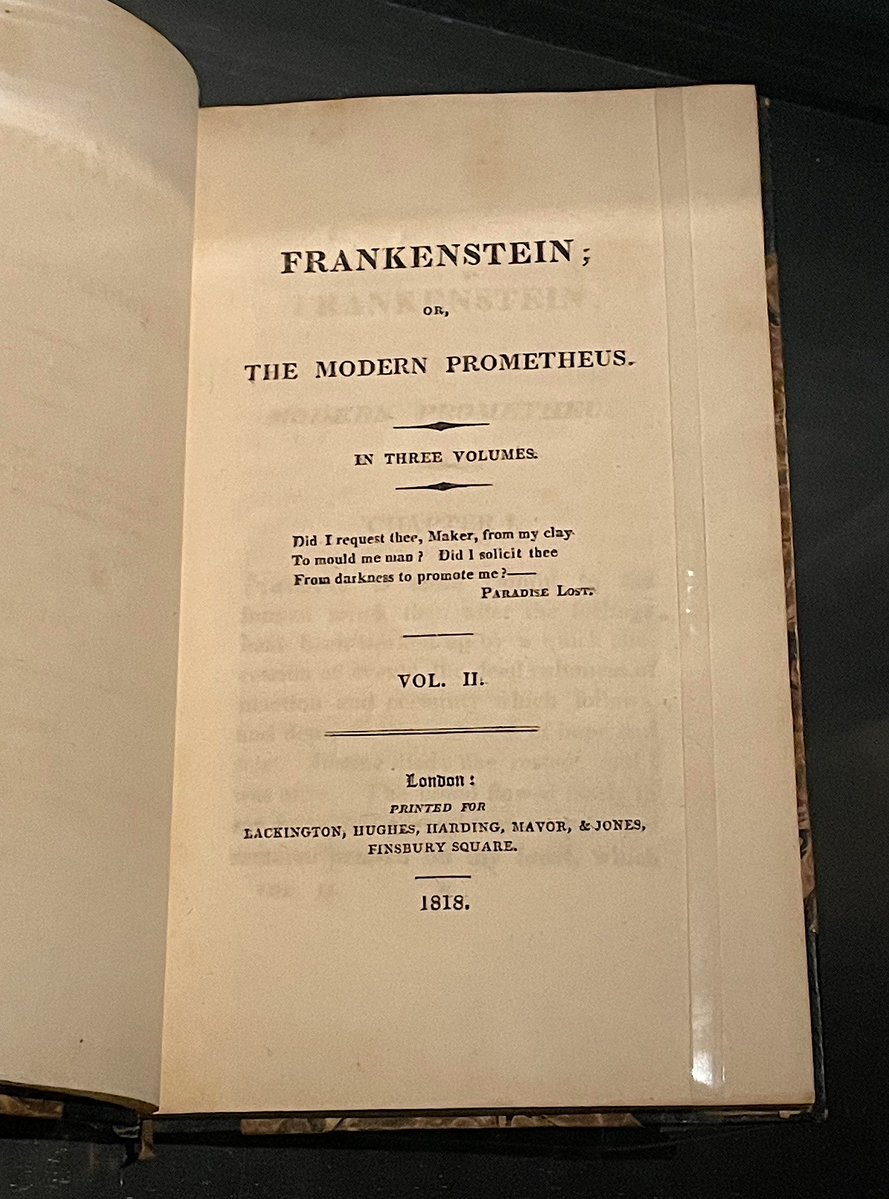 SFXmagazine's tweet photo. SFX attended the press preview of The Horror Show at @academymuseum 🦇

See some of our highlights this weekend… 💀

1. 19th century ghost under a willow
2. 1818 first edition of Frankenstein
3. An American Werewolf in London mechanics
4. Annabelle 

#Horror #Halloween #Spooky https://t.co/UvpF4N8vdd