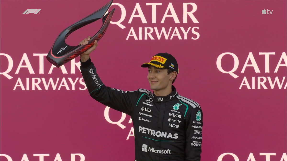 russellist63's tweet photo. I haven’t watched a podium in so long 😭 https://t.co/arD2YRrZxN