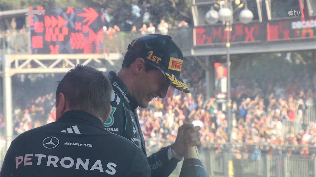 russellist63's tweet photo. I haven’t watched a podium in so long 😭 https://t.co/arD2YRrZxN