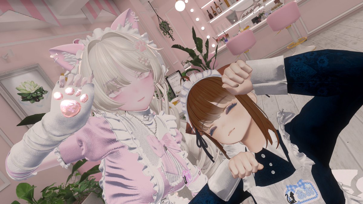 mayu03_r805's tweet photo. メイド仲間とのオフショット🐈‍⬛

#Cafe_cc https://t.co/tH7GuKJpsU