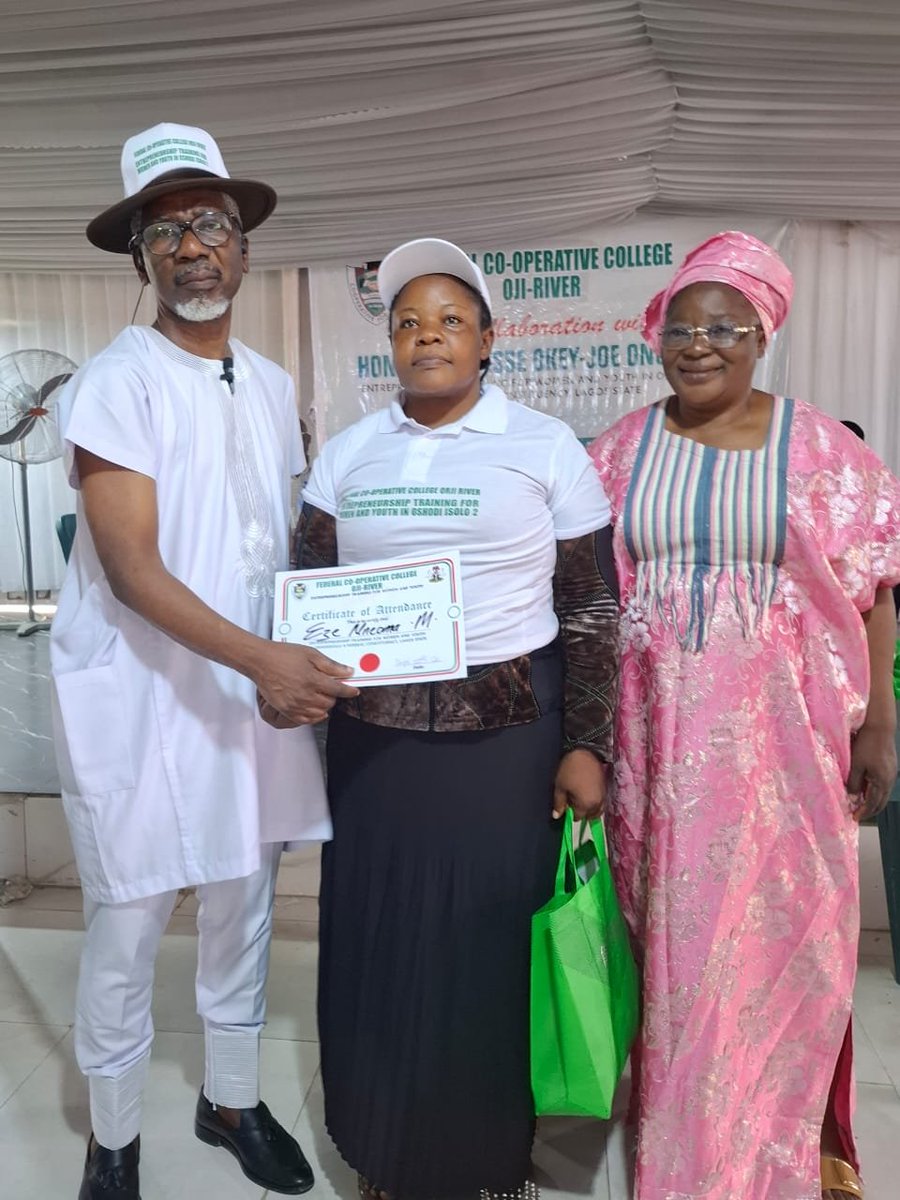 HOJ_Onuakalusi's tweet photo. Empowering the Future: Investing in Our People

As part of my commitment to creating practical opportunities for the people of Oshodi-Isolo Federal Constituency II, I empowered 100 women, men and youths through a three-day entrepreneurship training programme themed “Empowering the Future.”

The programme was organised in collaboration with the Federal Co-operative College, Oji-River, and provided participants with practical business and entrepreneurship skills, business materials, and a total of ₦10 million in start-up grants.

At the end of the programme, each beneficiary received ₦100,000 paid directly into their account, alongside relevant tools and materials to enable them start or expand their businesses.

My objective is clear: I want the people I represent to have access to opportunities that can translate into sustainable livelihoods. This intervention is therefore not just about training or certificates; it is about equipping beneficiaries with the resources and knowledge required to build viable businesses, generate income and create opportunities for others.

I also appealed to the beneficiaries to make responsible use of the grants and materials provided. I specifically urged them not to sell the empowerment items, because the purpose of the intervention is to support productive economic activity and long-term sustainability.

My office will therefore continue to follow up with the beneficiaries in the coming months to better understand the progress of their businesses and the impact of the intervention.

This is my commitment to practical representation-creating opportunities, empowering our people and investing in a more economically productive Oshodi-Isolo Federal Constituency II.