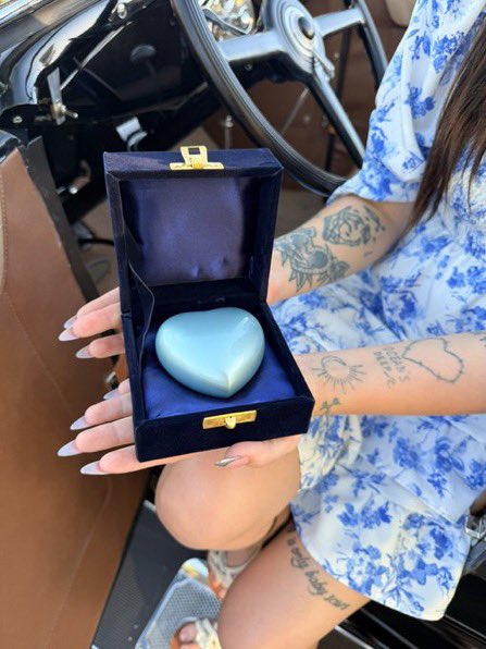 Ashley730124's tweet photo. My grandpas urn matches his truck 🥺 https://t.co/zs0ZBWYO0p