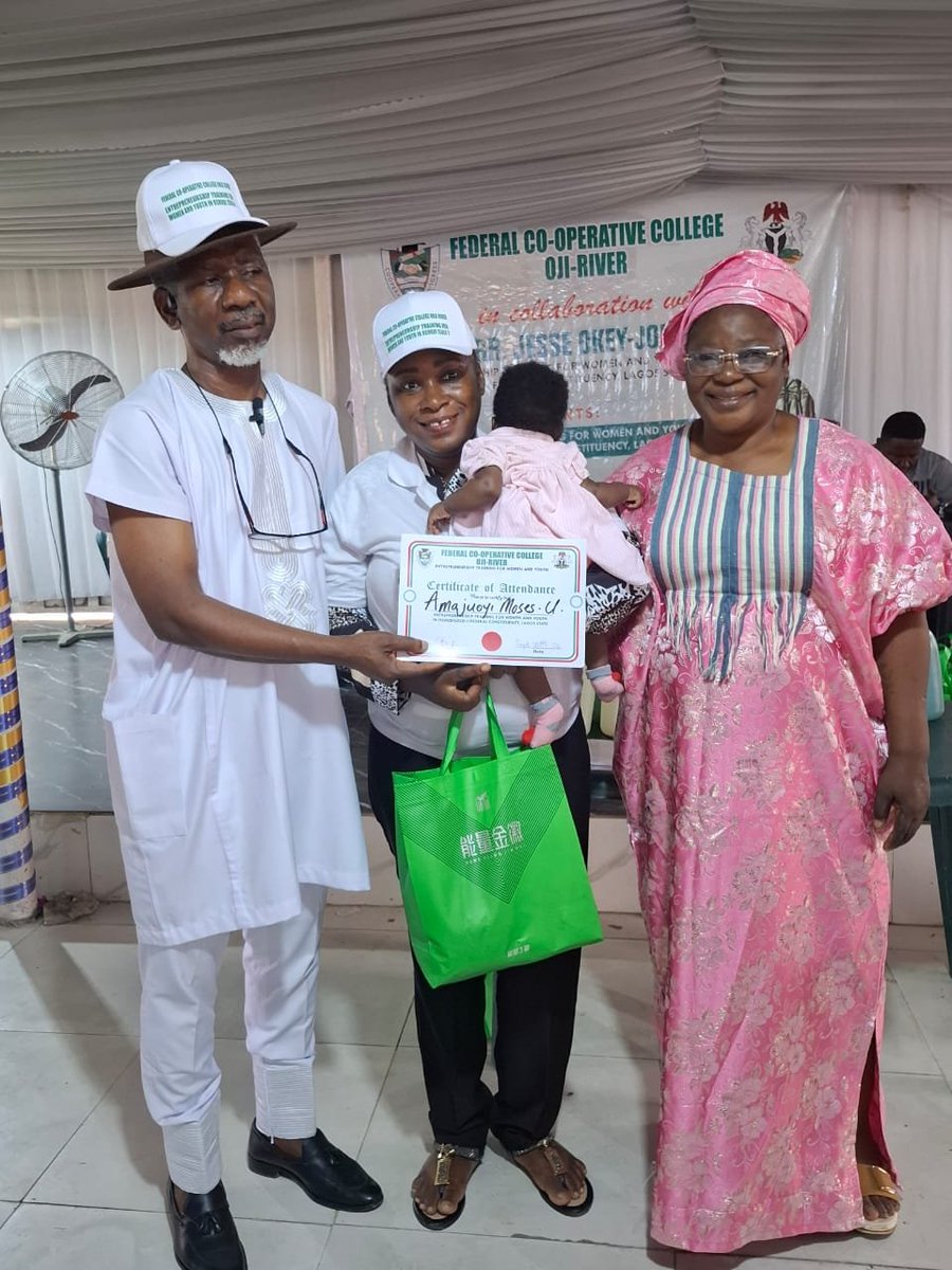HOJ_Onuakalusi's tweet photo. Empowering the Future: Investing in Our People

As part of my commitment to creating practical opportunities for the people of Oshodi-Isolo Federal Constituency II, I empowered 100 women, men and youths through a three-day entrepreneurship training programme themed “Empowering the Future.”

The programme was organised in collaboration with the Federal Co-operative College, Oji-River, and provided participants with practical business and entrepreneurship skills, business materials, and a total of ₦10 million in start-up grants.

At the end of the programme, each beneficiary received ₦100,000 paid directly into their account, alongside relevant tools and materials to enable them start or expand their businesses.

My objective is clear: I want the people I represent to have access to opportunities that can translate into sustainable livelihoods. This intervention is therefore not just about training or certificates; it is about equipping beneficiaries with the resources and knowledge required to build viable businesses, generate income and create opportunities for others.

I also appealed to the beneficiaries to make responsible use of the grants and materials provided. I specifically urged them not to sell the empowerment items, because the purpose of the intervention is to support productive economic activity and long-term sustainability.

My office will therefore continue to follow up with the beneficiaries in the coming months to better understand the progress of their businesses and the impact of the intervention.

This is my commitment to practical representation-creating opportunities, empowering our people and investing in a more economically productive Oshodi-Isolo Federal Constituency II.