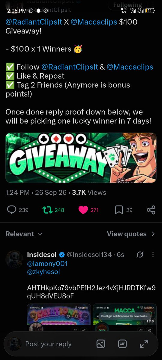 Insidesol134's tweet photo. @thisisseunn Seun do this for me please

CBLM3QdTLF1ZxwTyt4N4ATz25ytXAK7M6tuxgxRedW2W https://t.co/RmegOE21cb