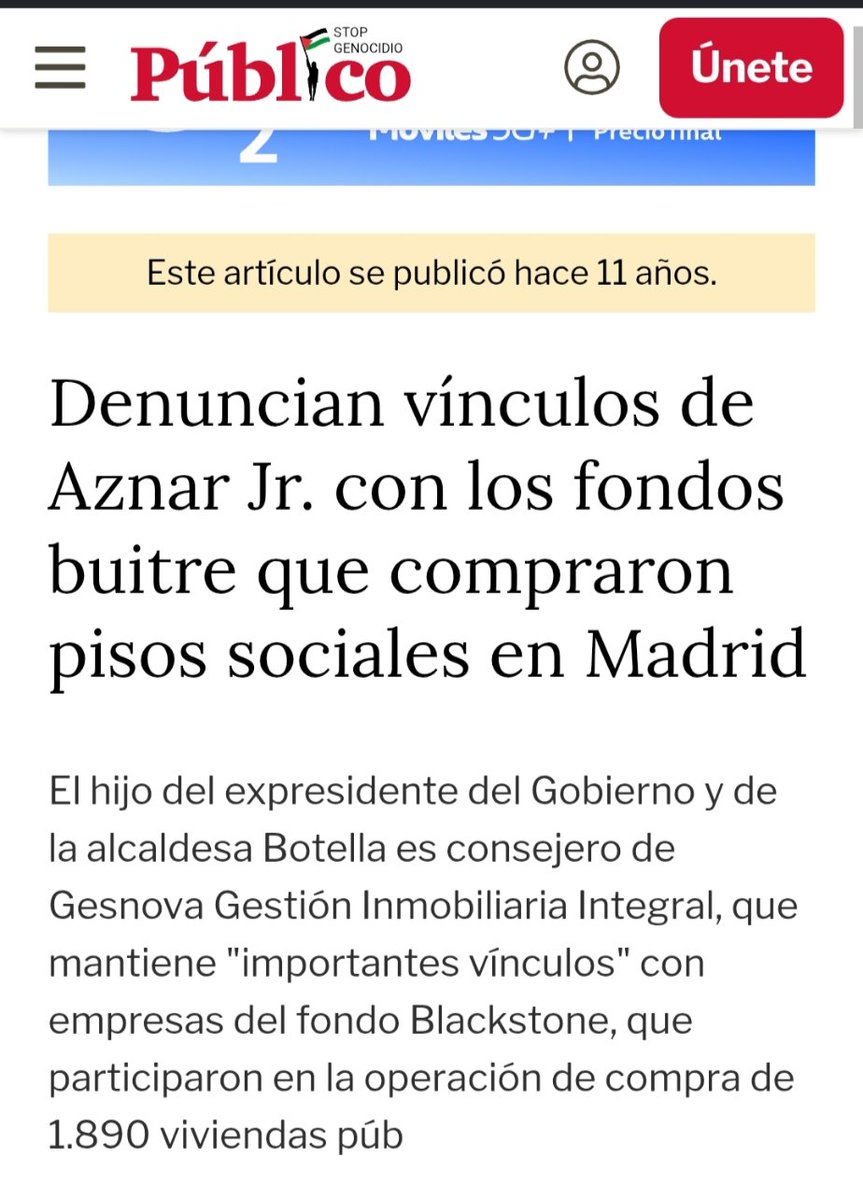Santies77's tweet photo. Los emprendedores. Aznar y Botella, abren 55 pisos turísticos en Bilbao, y los vecinos se quedan sin alquiler. https://t.co/lr0hlKw6Nv