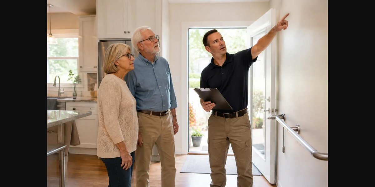 CheckStructure's tweet photo. How can seniors prevent falls at home?

Stairs and bathrooms top the list. In older NH homes, a second stair rail and brighter lighting are easy fixes.

Learn more / book an Aging in Place Inspection: https://t.co/wsUMWSrOHG

#AgingInPlace #FallPrevention #SeniorSafety https://t.co/IGndLGNekI