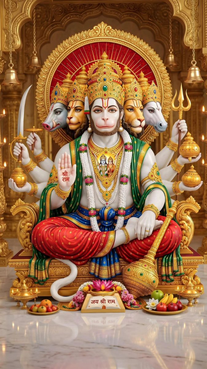 Ar81200's tweet photo. जय पंचमुखी हनुमानजी। 
जय श्रीराम 🙏 https://t.co/jn7jiYfw3D