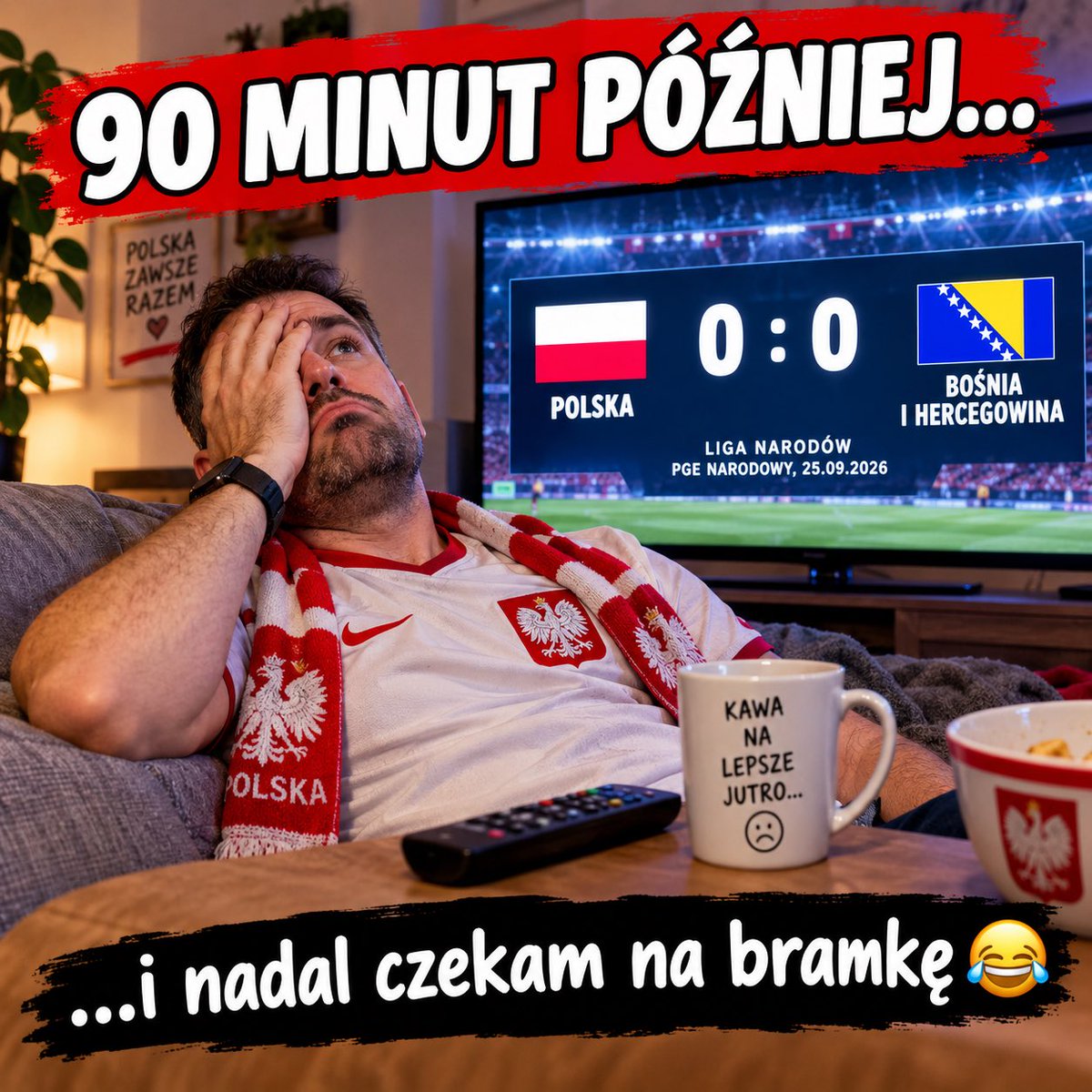 SuchorskiPiotr's tweet photo. „Miał być mecz. Była medytacja. 🇵🇱😂 0:0”
#POLBOS #Polska #Reprezentacja #PiłkaNożna #LigaNarodów #BiałoCzerwoni #0do0 #Mecz https://t.co/WcL8dJmOqo