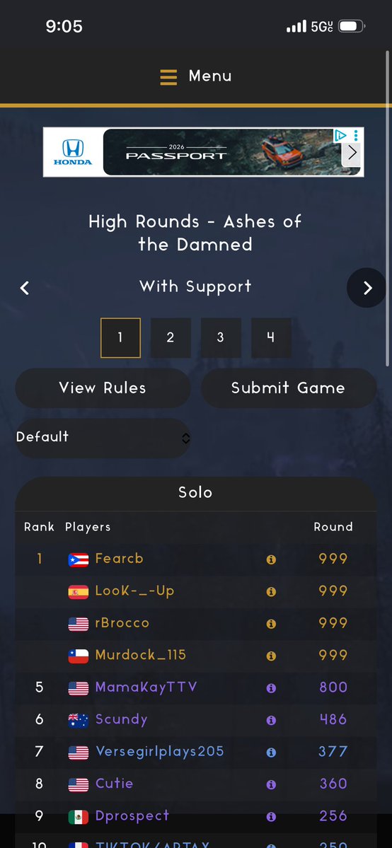 itsDkal's tweet photo. Hey ZWR, why are you removing a game that used pre patch echo on trap strat when it makes no competitive difference in the trap strat, but you've left fear's and Look Up's, 999 jail cell strat games that used pre patch double whammy the entire game? That strat was so broken that it was macro able. Thats why Treyarch patched it.

Do we pay attention when the boards are wiped? Those games shouldve been wiped ever since january if your logic is banning all games that used pre patch echo. 

Also, you guys PURPOSELY removed and then RE ADDED Look Up's 999 when he used a strategy that literally has a competitive advantage 😭 In Mamakay's screenshot, you can see Look's game isnt there. But if you check now, its on there. like wtf kind of buffoonery is this? You literally re added a game to the list that used a competitive advantage thats no longer exists...things like this are why ZWR has no credibility today.