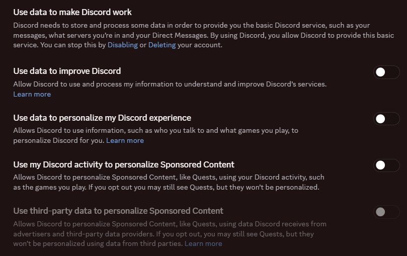 silly_moechi's tweet photo. @Foxiniloaf i think this is why im not getting anything (other than vencord telling me)

i hate how these options are on by default https://t.co/BydKCaMEB6